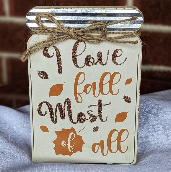 Adorable 🍁FALL🍁 Mason Jar Home Decor Accent - Picture 14 of 14